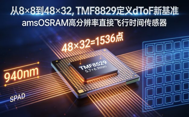 赋能机器人“慧眼”:TMF8829 48×32 多区 dToF 传感器,定义避障新高度