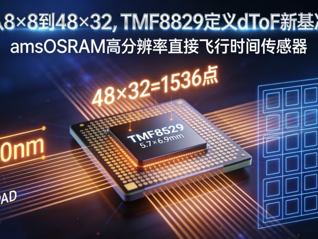 赋能机器人“慧眼”:TMF8829 48×32 多区 dToF 传感器,定义避障新高度